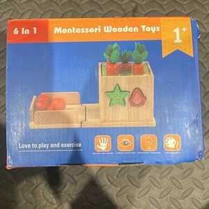 Montessori Wooden Toys Set - Multicolor